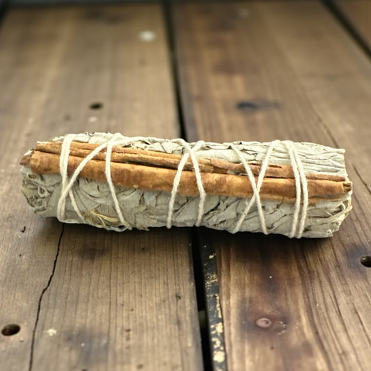 Cinnamon & White Sage Smudge Stick